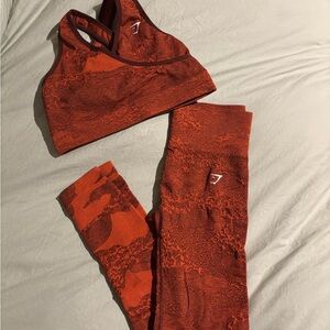 Gymshark Orange Activewear Set